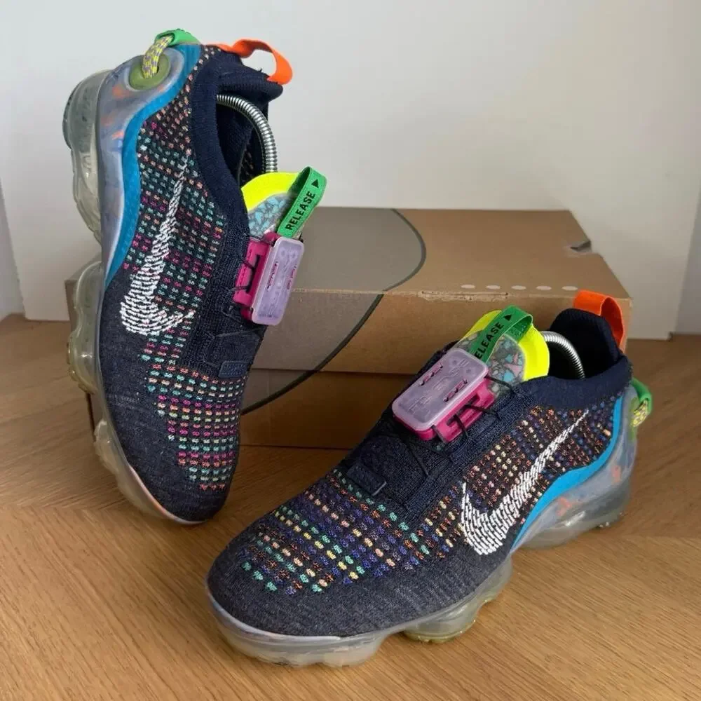 Nike Air Vapormax Flyknit ‘Deep Royal Blue’ Men Sneakers- SZ Men 6.5 - Women 8 - Picture 1 of 11